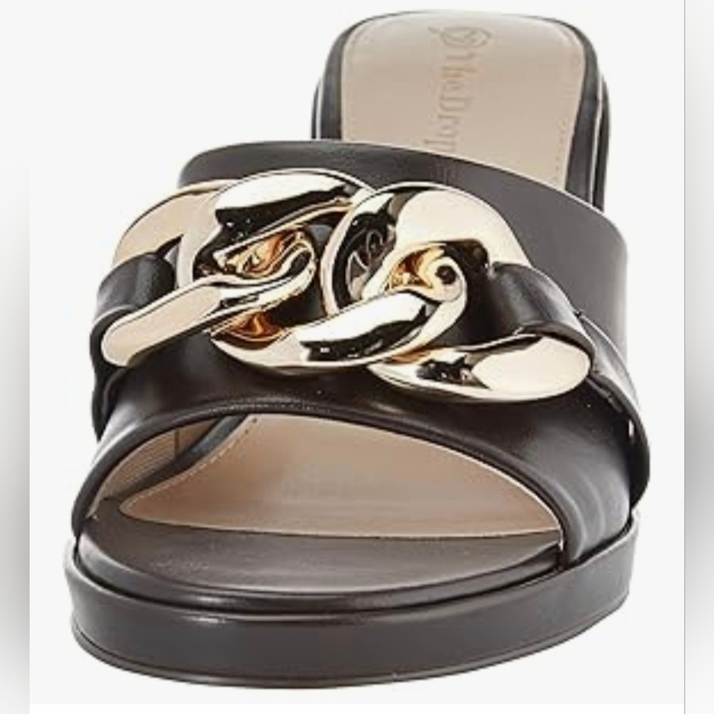 The Drop Women's Zena Buckle Heel Sandal #776 - Picture 9 of 13